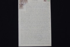 MARRIAGE CONTRACT (Front Page)Written in Athens, this wedding contract (no.7442) is dated 27th December, 1945. It records the legal agreement of the engaged couple and their families – that the bride’s family will pay the groom the sum of 1.000.000 Drachmas as dowry. The document includes the details of the lawyer who drafted the contract, the names of the couple and the names of the witnesses.