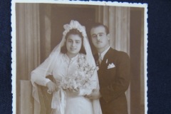 OLD WEDDING PHOTOGRAPH 7 From flea market. Translation: To our beloved little nephews for having us always. Fofi and Theodorakis.