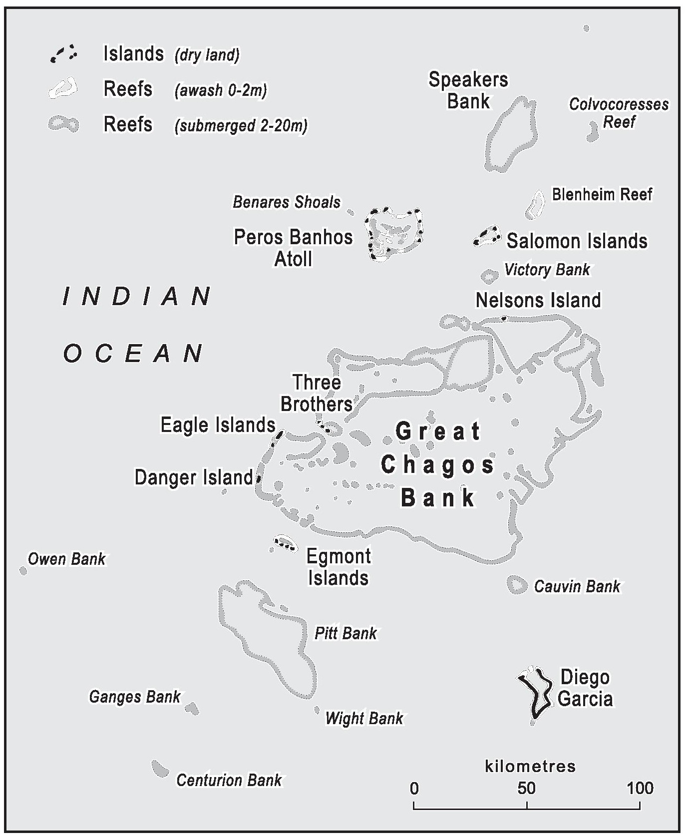 Map of the Chagos Archipelago